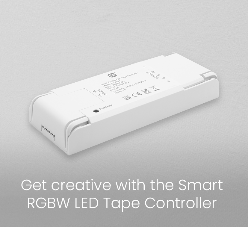 Create a wide range of<br class='hidden lg:block'>lighting effects with the<br class='hidden lg:block'>Smart LED Tape Controller