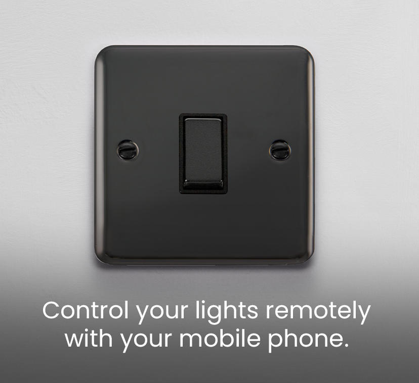 Control your lights remotely <br />with your mobile phone.